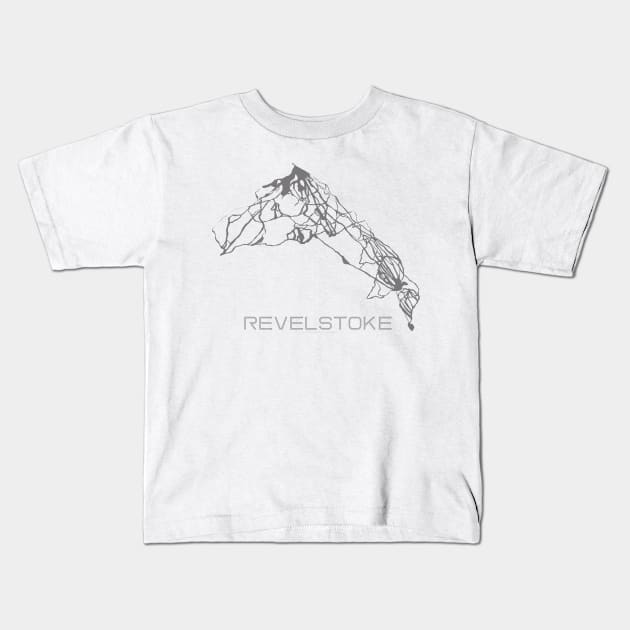 Revelstoke Resort 3D Kids T-Shirt by Mapsynergy